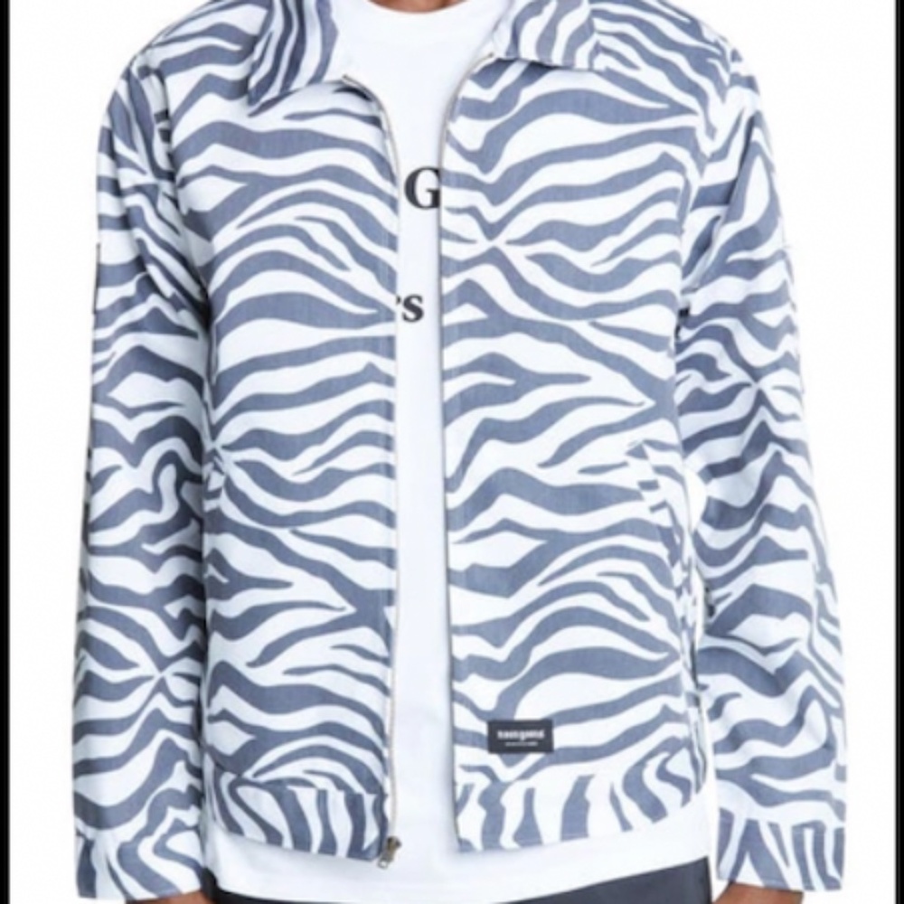 Nordstrom Designer Jacket - Noon Goons Zebra Industry Jacket Black White Tiger